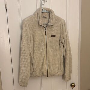 Columbia Women's Off-White Zip-up Fleece Jacket